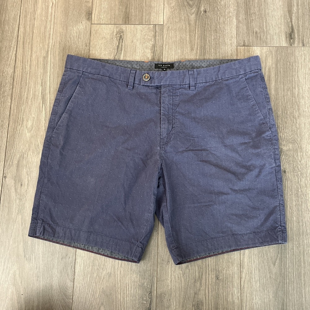 Ted Baker London Mens Sz 38 Chino Shorts Purple